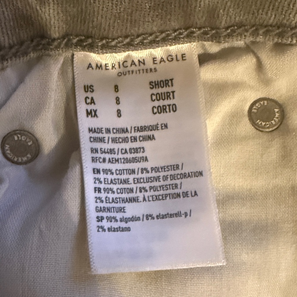 American Eagle Outfitters Women's Light Gray Next Level Stretch Flare Jeans 8S - Picture 5 of 11